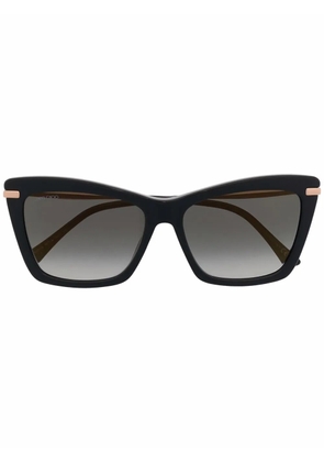 Jimmy Choo Eyewear gradient oversize-frame sunglasses - Black