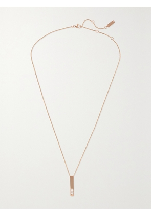 Messika - My First Diamond 18-karat Rose Gold Diamond Necklace - One size