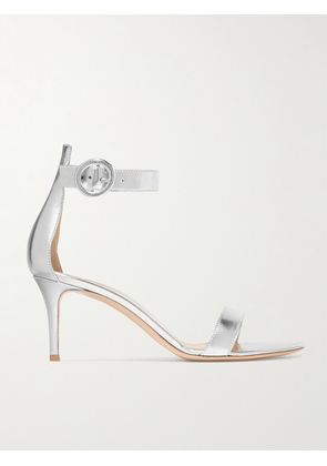 Gianvito Rossi - Portofino 70 Metallic Leather Sandals - Silver - IT34,IT34.5,IT35,IT35.5,IT36,IT36.5,IT37,IT37.5,IT38,IT38.5,IT39,IT39.5,IT40,IT40.5,IT41,IT41.5,IT42