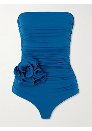 Magda Butrym - Embellished Bandeau Swimsuit - Blue - FR 32,FR 34,FR 36,FR 38,FR 40,FR 42