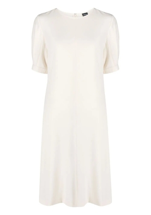 ASPESI button-embellished puff sleeve dress - Neutrals