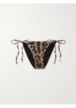 Dolce & Gabbana - Leopard-print Bikini Briefs - Animal print - 1,2,3,4,5