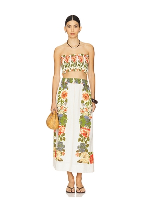 Cleobella Ruby Top And Midi Skirt Set in White. Size L. Also in XL.