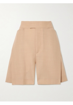 Victoria Beckham - Wool-blend Shorts - Neutrals - UK 4,UK 6,UK 8,UK 10,UK 12,UK 14