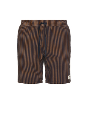 Brixton Everyday Stretch Hybrid Short in Brown. Size M. Also in S, XL/1X.