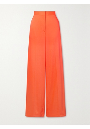 Christopher John Rogers - Twill Wide-leg Pants - Orange - US0,US2,US4,US6,US8,US10,US12,US14