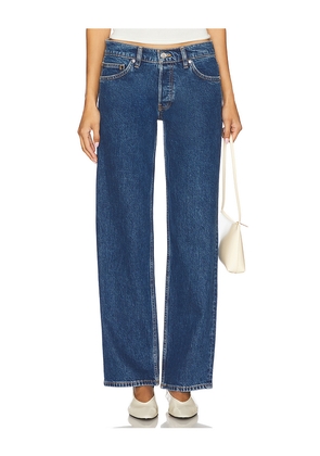 EB Denim Low Rise Baggy Jeans in Blue. Size 23. Also in 26, 27, 28, 29, 30, 31.