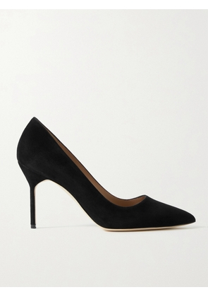 Manolo Blahnik - Bb 90 Suede Pumps - Black - IT34,IT35,IT35.5,IT36,IT36.5,IT37,IT37.5,IT38,IT38.5,IT39,IT39.5,IT40,IT40.5,IT41,IT41.5,IT42,IT43