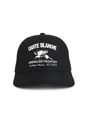 Carte Blanche The American Frontier Snapback Hat in Black.