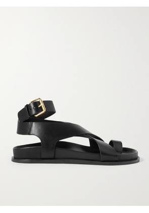 A Emery - Jalen Leather Sandals - Black - IT35,IT36,IT37,IT38,IT39,IT40,IT41,IT42