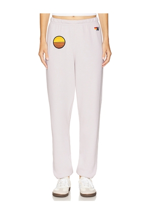 Aviator Nation Sunset Patch Sweatpant in Grey. Size L. Also in M, S, XS.