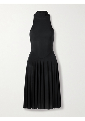 SKIMS - Milky Sheer High Neck Midi Dress - Obsidian - Black - XXS,XS,S,M,L,XL,2XL