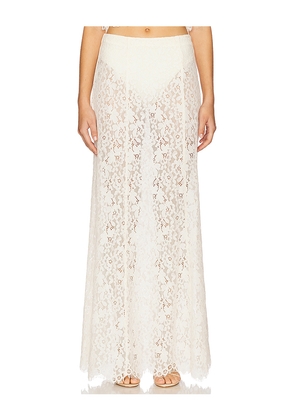 AFRM Oxford Skirt in Cream. Size 1X. Also in 2X, L, M, S, XL, XS, XXL, XXS.