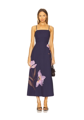 Cleobella Riley Ankle Dress in Navy. Size M. Also in S.