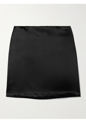 KALLMEYER - Shiloh Satin Mini Skirt - Black - US0,US2,US4,US6,US8,US10,US12