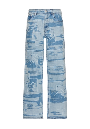 Babylon 5 Pocket Laser Printed Patched Pants in Blue. Size 30. Also in 31.