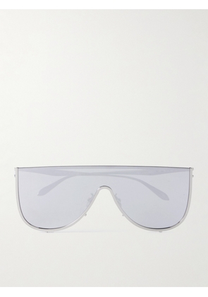Alaïa - Mask Large D-frame Silver-tone Sunglasses - One size