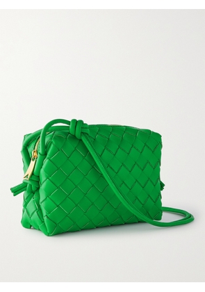 Bottega Veneta - Loop Mini Intrecciato Leather Shoulder Bag - Green - One size