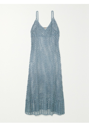 Cult Gaia - Silena Crochet-knit Midi Dress - Blue - x small,small,medium,large
