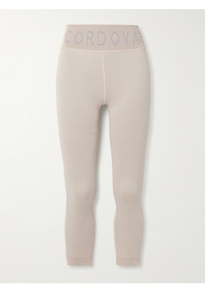 Cordova - Ribbed Thermal Leggings - Ecru - XS/S,M/L