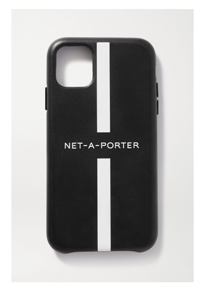 NET-A-PORTER - + The Daily Edited Printed Leather Iphone 11 Pro Case - Black - One size