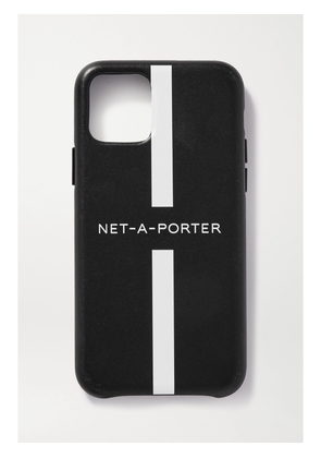 NET-A-PORTER - + The Daily Edited Printed Leather Iphone 11 Case - Black - One size