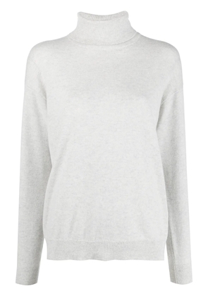 Brunello Cucinelli mock-neck cashmere jumper - Grey