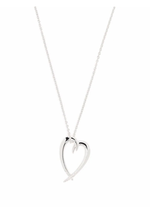 Shaun Leane Hook heart diamond pendant necklace - Silver