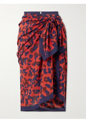 Eres - Embrun Printed Cotton And Silk-blend Voile Pareo - Multi - One size