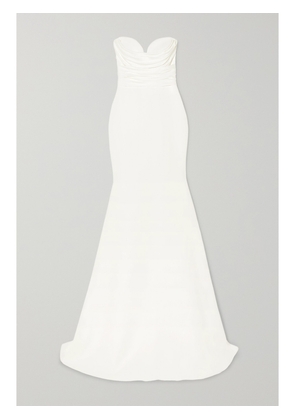 Alex Perry - Laura Strapless Crepe Gown - White - UK 6,UK 8,UK 10,UK 12,UK 14,UK 16