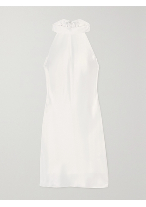 Galvan - Satin Halterneck Mini Dress - White - FR 34,FR 36,FR 38,FR 40,FR 42,FR 44