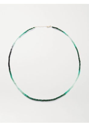 JIA JIA - Gold Emerald Necklace - Green - One size