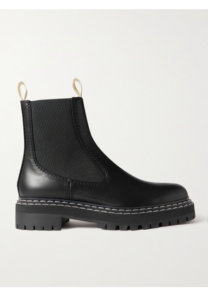 Proenza Schouler - Topstitched Leather Chelsea Boots - Black - IT35,IT35.5,IT36,IT36.5,IT37,IT37.5,IT38,IT38.5,IT39,IT39.5,IT40,IT40.5,IT41,IT41.5,IT42