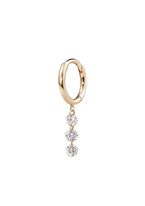 Persée 18kt yellow gold diamond hoop earring