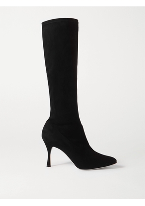 Manolo Blahnik - Pamfilo 90 Stretch-suede Knee Boots - Black - IT35,IT35.5,IT36,IT36.5,IT37,IT37.5,IT38,IT38.5,IT39,IT39.5,IT40,IT40.5,IT41,IT41.5,IT42,IT43
