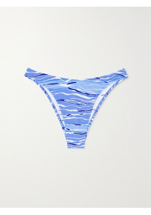 FISCH - + Net Sustain Flamands Printed Bikini Briefs - Blue - x small,small,medium,large,x large