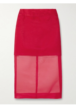 Maria McManus - Layered Silk-organza Midi Skirt - US0,US2,US4,US6,US8