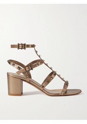 Valentino Garavani - Rockstud 60 Leather Sandals - Gold - IT34,IT34.5,IT35,IT35.5,IT36,IT36.5,IT37,IT37.5,IT38,IT38.5,IT39,IT39.5,IT40,IT40.5,IT41,IT42