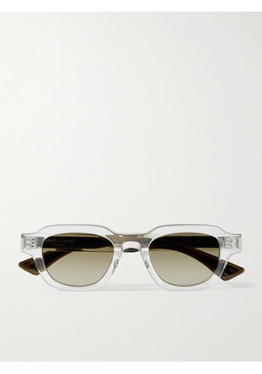 SAINT LAURENT EYEWEAR - D-frame Acetate And Silver-tone Sunglasses - Neutrals - One size