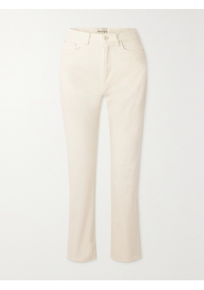 WANDLER - + Net Sustain Carnation Cropped Organic Denim Mid-rise Straight-leg Jeans - Ecru - 24,25,26,27,28,29,30,31,32