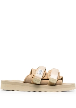 Suicoke front touch-strap sandals - Neutrals