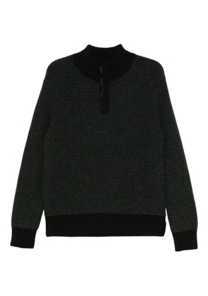 N.Peal moss-stitch sweater - Black