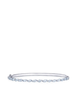 KWIAT 18kt white gold marquise diamond bangle - Silver