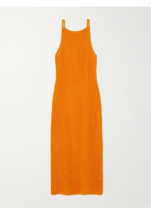 Cult Gaia - Yaro Crocheted Cotton-blend Midi Dress - Yellow - x small,small,medium,large,x large