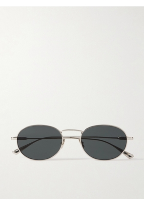 SAINT LAURENT EYEWEAR - Round-frame Gold-tone Sunglasses - Silver - One size