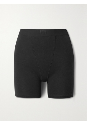 SKIMS - Boyfriend Stretch-modal And Cotton-blend Jersey Boxer Shorts - Onyx - Black - XXS,XS,S,M,L,XL,2XL,3XL,4XL