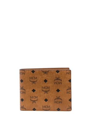MCM logo bi-fold wallet - Neutrals