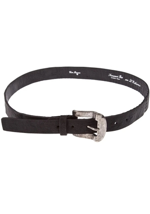 Scunzani Ivo shargreen leather belt - Black