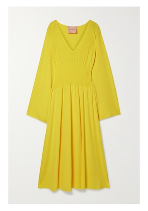 Roksanda - Augusta Stretch-knit Midi Dress - Yellow - x small,small,medium,large,x large