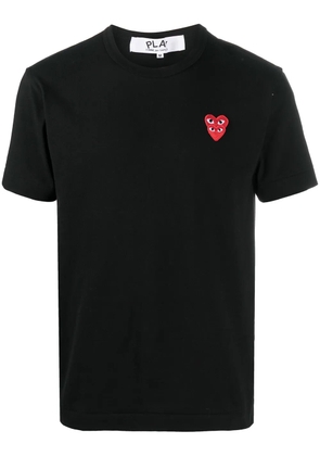 Comme Des Garçons Play heart-embroidered crew-neck T-shirt - Black